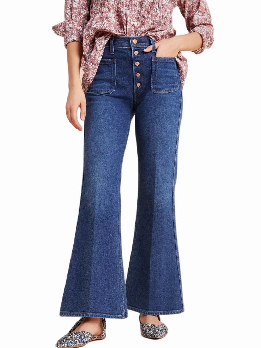 Citizen of Humanity Maisie Ultra High Rise Patch Pocket Flare Jeans Size 27 USA